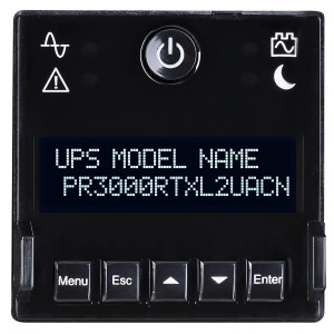 CyberPower PR3000RTXL2UACN Rack/Tower UPS, UL Rated, Rotatable LCD panel, 8 NEMA 5-20R, 1 NEMA L5-30R CyberPower PR3000RTXL2UACN Rack/Tower UPS, UL Rated, Rotatable LCD panel, 8 NEMA 5-20R, 1 NEMA L5-30R